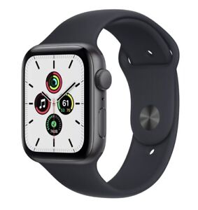 NEW Sealed Apple Watch SE (1st Gen) 44mm Gray GPS Space Gray Midnight Sport Band