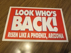 1995 Buffalo Bills Poster 11 X 17 "Look Who's Back!-Destroy The Dolphins" EX+ - Picture 1 of 4