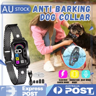 Anti Bark Dog Collar Auto Stop Barking Training Collar Obedience Rechargeable Au - image 1 of 4