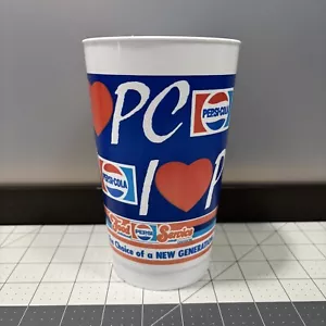 I Heart PC Cup Love Pepsi Cola Sweetheart Plastic 33oz Choice Of New Generation - Picture 1 of 13