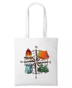 Adventure Compass Shopping Reusable Shopper Shoulder Bag - Picture 1 of 10