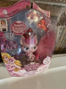 Disney Princess Palace Pets Furry Tail Friends Beauty Aurora's Pink Kitty Figure - Picture 1 of 5