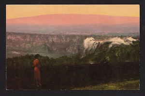 Postal c1954 Nani Li'i view Kilauea & Mauna Loa Big Island Hawaii Nat.Park - Imagen 1 de 1