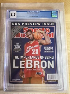 LeBron James 1st Pro Sports Illustrated CGC 8.5 Newsstand 10/27/03 New Slab - Picture 1 of 2