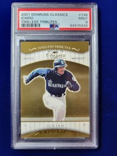 🌟 2001 Donruss Classics Timeless Tributes #146 Ichiro Suzuki RC #/100 PSA 9