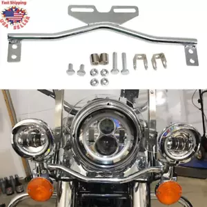 Driving Passing Spot Light Bar Bracket For Yamaha VStar XVS 650 950 1100 1300 - Picture 1 of 11