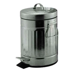 Small 3L Metal Pedal Bin Mini Retro Steel Bedroom Bathroom Rubbish Waste Dustbin - Picture 1 of 1