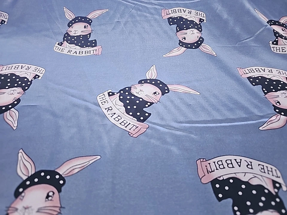 Pantalones de pijama My Rabbit satinado Charmeuse tela fabricante famoso vendido por yarda Foto 1 de 3