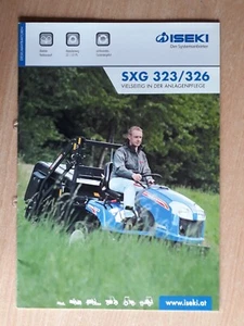 Iseki SXG 323 / 326 Brochure / Prospekt 2018 !!! - Bild 1 von 1