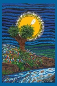 30" X 44" Panel Enchanted Dreamscapes Midnight Cotton Fabric Panel D477.66 - Picture 1 of 1