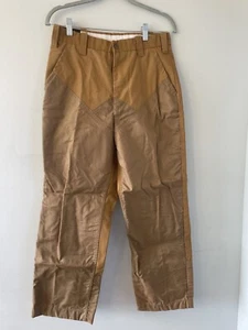 Pantalones de plantación de trabajo de caza al aire libre marrón cuero de juego para hombre talla 30 X 28 NOS - Imagen 1 de 9
