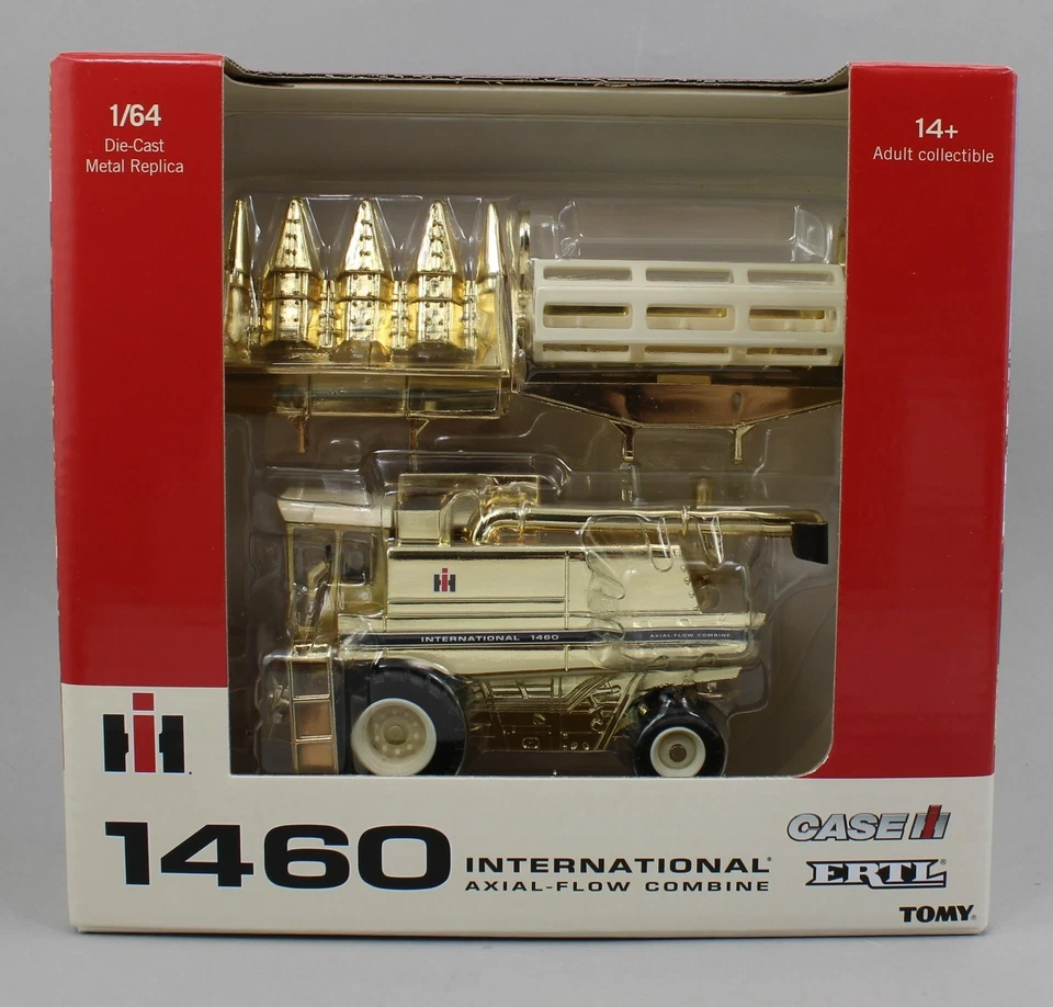 2025 ERTL 1:64 CASE IH *INTERNATIONAL HARVESTER* 1460 Combine GOLD CHROME CHASE - Image 1 of 1