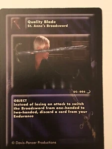 LAMA DI QUALITÀ ST ANNES BROADSWORD 1E 1A EDIZIONE HIGHLANDER CCG SAEC Raven - Foto 1 di 1
