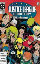 Justice League Quarterly Comic 1 Copper Age First Print 1990 Kieth Giffen DC .