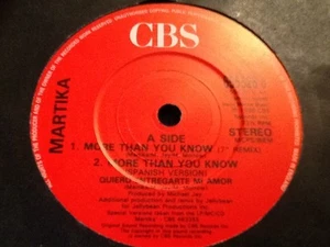 MARTIKA E.P. MORE THAN YOU KNOW / I FEEL THE EARTH MOVE / TOY SOLDIERS . RARE - Picture 1 of 2