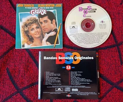 GREASE ** Soundtrack ** 1995 Spain REISSUE CD OLIVIA NEWTON JOHN FRANKIE VALLI - Image 1 of 2