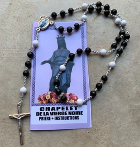 Chapelet dévotion Vierge Noire avec prière et instructions - Imagen 1 de 5