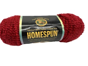 Lion Brand selbstgesponnenes strukturiertes Garn 375 Candy Apple 185 Yards 6 Oz EA Dye 99375458 - Bild 1 von 3