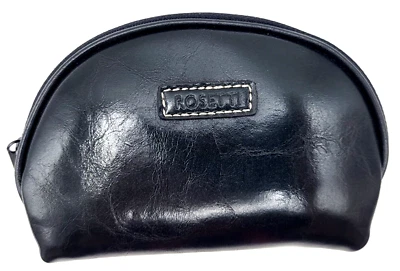 ROSETTI Small Black Cosmetics Bag Zip Top 6x4x1.5 NEW No Tag - Image 1 of 4