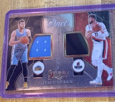 2020-21 Panini Select Jusuf Nurkic Duet Selections Game Worn Jersey Patches #JNU