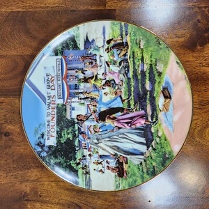 Vintage Little House On The Prairie Founder's Day Collection Picknickteller 24kt - Bild 1 von 4