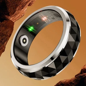 2025 Rotatable Smart Fitness Ring Heart Rate Sleeping Monitor 5 ATM Waterproof - Picture 1 of 21