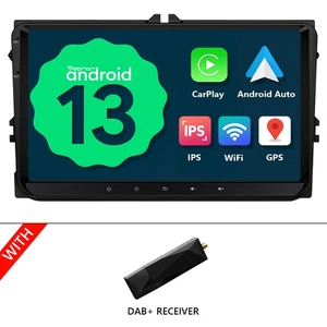 DAB+ CarPlay Autoradio Android 13 GPS NAVI Bluetooth Für VW GOLF 5 6 Touran Polo - Bild 1 von 23