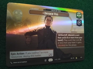 STAR WARS UNLIMITED SECRETS OF POWER SHOWCASE #1027 DRYDEN VOS - Picture 1 of 2