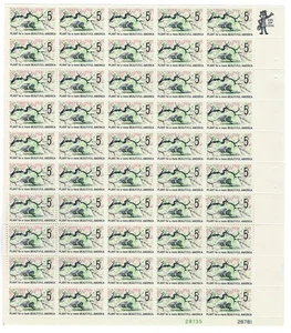 Scott #1318 Plant Beautiful America Sheet of 50 Stamps - MNH P#28735-28781 LR - Picture 1 of 1