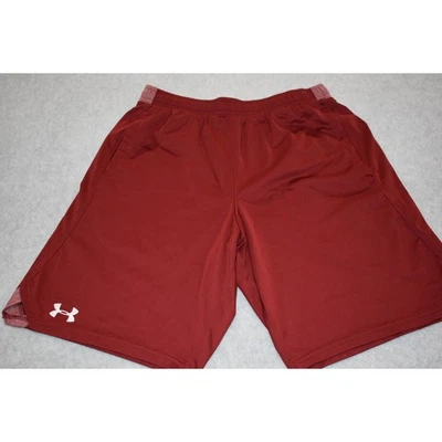 Pantalones Cortos de Gimnasio Under Armour Para Hombre Talla Mediana con Bolsillos Rendimiento 8" Entrepierna Rojo Foto 1 de 4