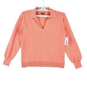 Nuevo con etiquetas Suéter Vince Camuto Para Mujer Ocean Coral Ligero Cuello Pequeño - Imagen 1 de 12