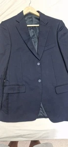 Balmain Wool Mohair Vital Barberis Canonical Italy Navy Blue Blazer Jacket Mens - Picture 1 of 6