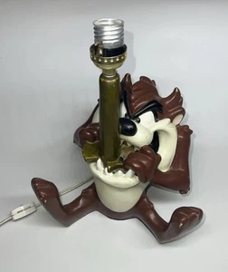 ¡Extremadamente raro! Estatuilla de diablo de Tasmania Looney Tunes Taz lámpara de mesa estatua 1995 - Imagen 1 de 16