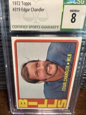 1972 Topps - High # Edgar Chandler #319 - Image 1 of 2