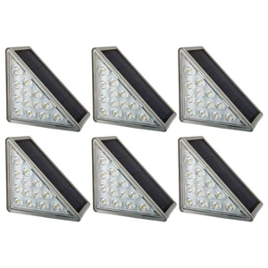 Solar Step Lights for Outside 6-Pack LED Solar Stair Lights Outdoor Waterproof - Picture 1 of 2