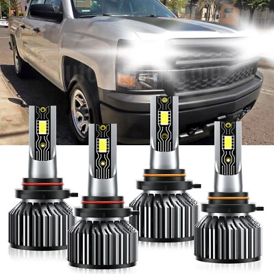 For Chevrolet Sonora 2005-2006 LED Headlight Bulb High Low Beam 6500K White - Изображение 1 из 4