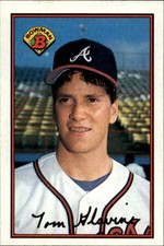 1989 Bowman Atlanta Braves Baseball Card #267 Tom Glavine