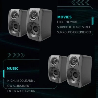 Laptops Speaker Computer Mini Speaker USB Interfaces Wireds Desktop Computer - Image 1 of 4