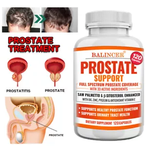 Prostata Unterstützung - 120 Kapseln - Männergesundheit, VEGAN - Bild 1 von 11