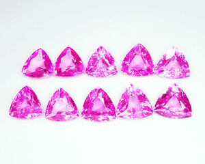 Natural Certified Pink sapphire 90.39 Cts Loose Gemstone 10 Pcs Lot sapphire W42