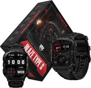 Montre connectée militaire tactique CARBINOX "BLAZE TYPE S" IP69K noire - NEUVE avec BONUS - Photo 1 sur 18