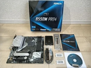 Carte mère ASRock B550M PRO4 AM4 AMD B550 SATA Micro ATX AMD DDR4 BIOS L3.46 - Photo 1/3