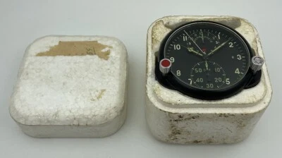NEW!! AChS-1 Soviet USSR Military AirForce Aircraft Cockpit Clock #21835 - Image 1 of 4