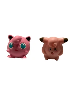 2 Stück Burger King Pokémon Spinner Spielzeug 1999 - CLEFAIRY und JIGGLYPUFF - Bild 1 von 7