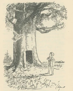 Impresión artística de Winnie-the-Pooh 1926 - Owl Came Flying de Ernest H Shepard - Imagen 1 de 3