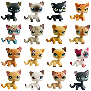 1pcs Littlest pet shop Toys bobble head short hair cats cute kitty Gen 3 pets - Picture 1 of 82