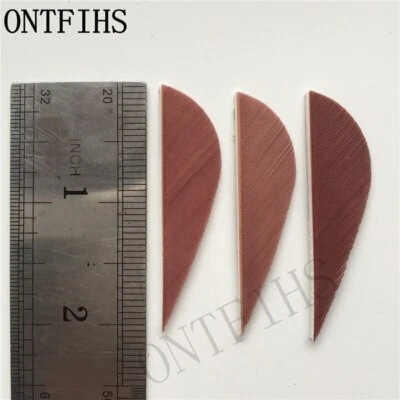 50 PCS 2Inch Parabolic Archery Arrow Feather Fletching For Hunting Right Wing - Image 1 of 4