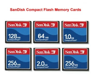 5-Pack 128 /256 /512MB /1GB /2GB /4GB SanDisk Compact Flash CF Memory Card - Picture 1 of 14