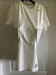 NEW NWT NIKE PRO COMBAT HYPERSTRONG FOOTBALL COMPRESSION SHIRT WHITE MEN XXL 2XL