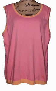 TALBOTS PLUS - hellrosa ärmelloser Pullover aus Baumwollmischung - Damengröße 3X - Bild 1 von 3